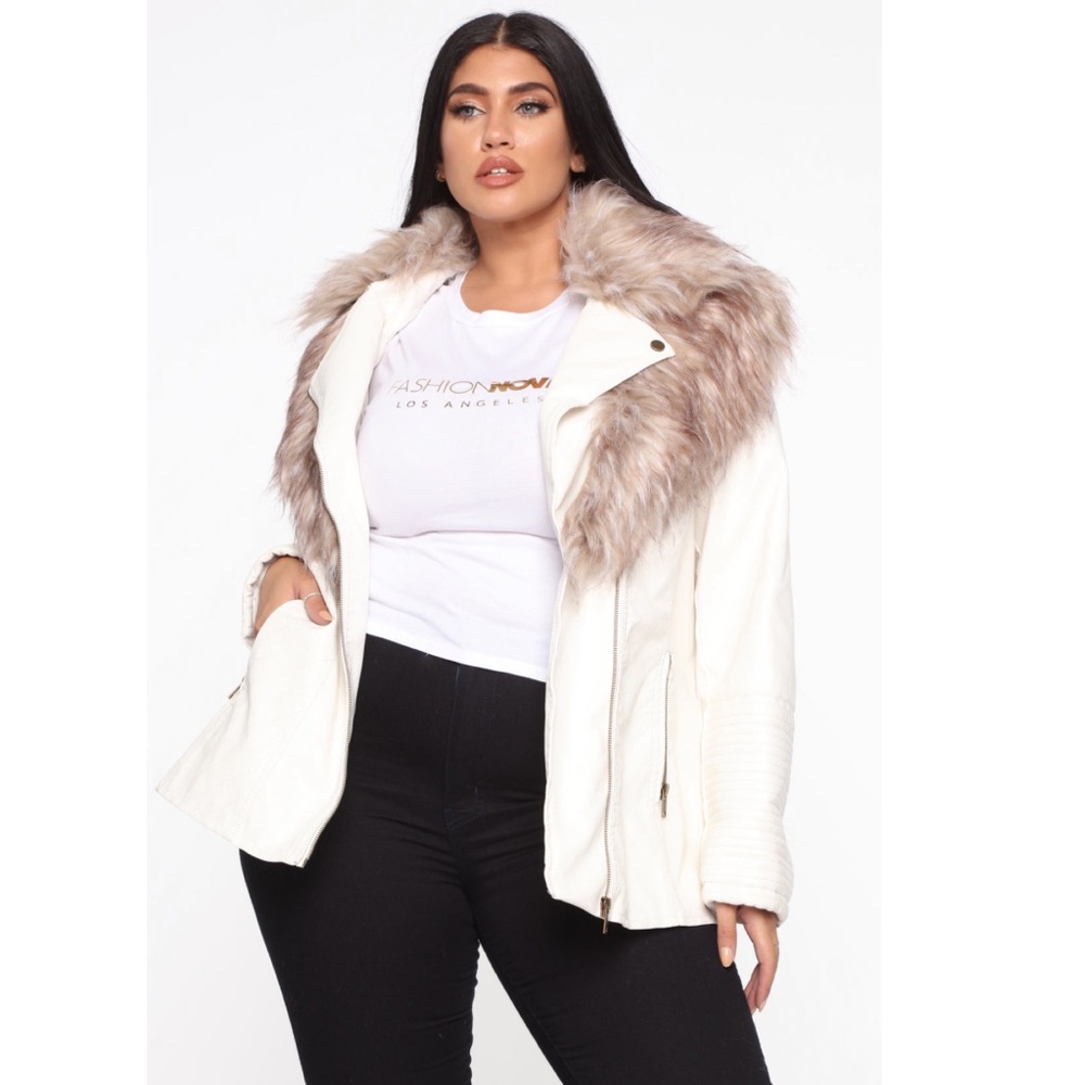 FAUX LEATHER JACKET